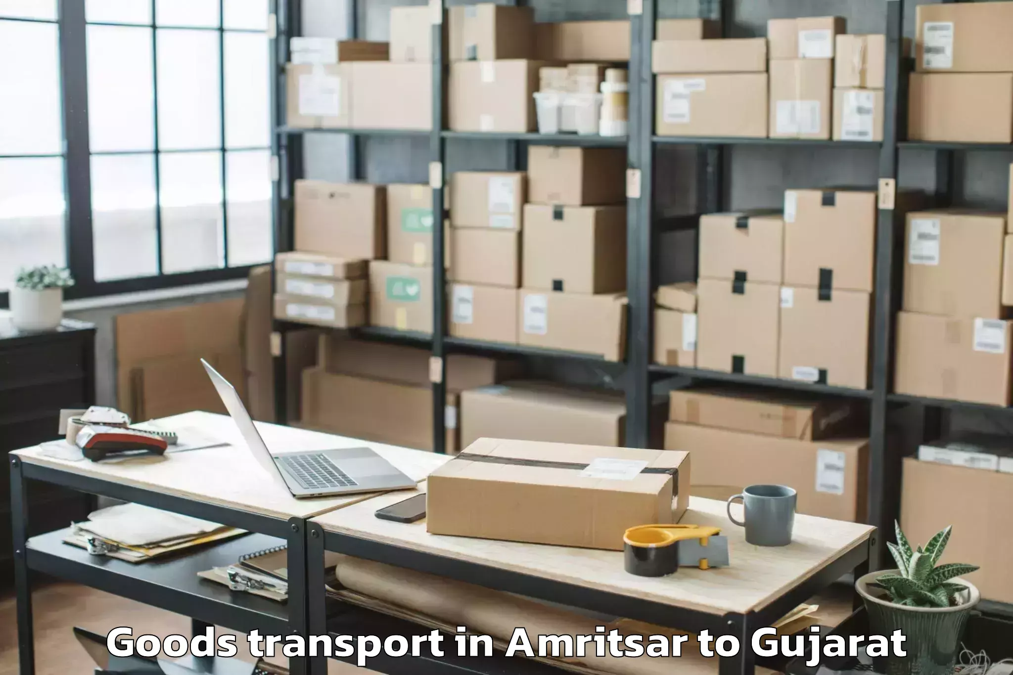 Hassle-Free Amritsar to Jhalod Goods Transport